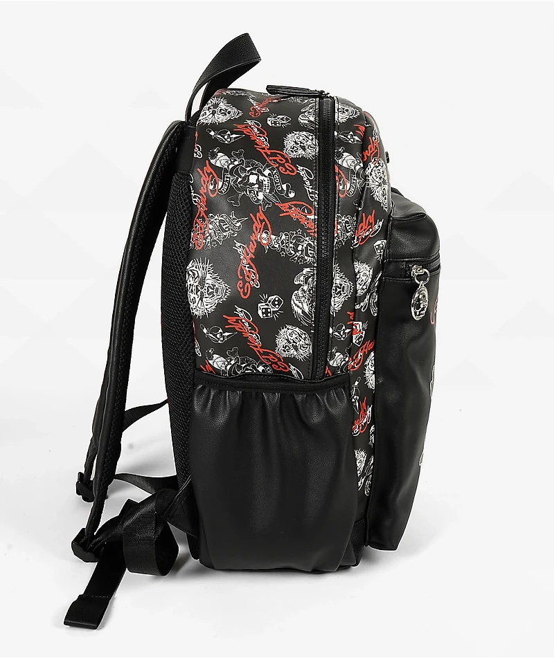 Ed Hardy Jesse Black Backpack