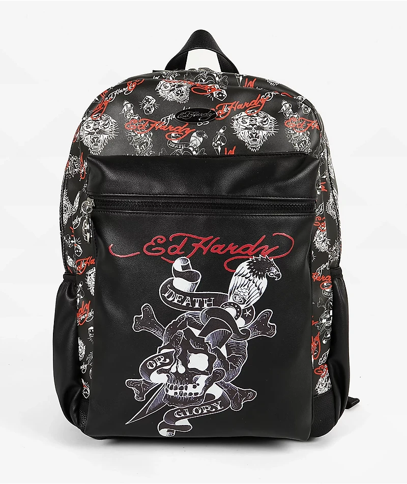 Ed Hardy Jesse Black Backpack