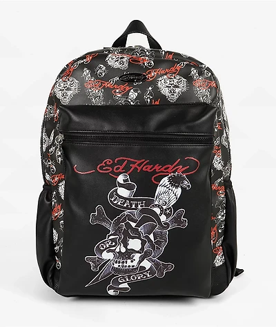 Ed Hardy Jesse Black Backpack