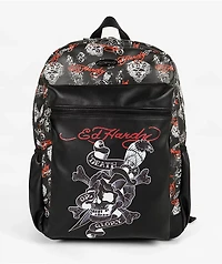 Ed Hardy Jesse Black Backpack