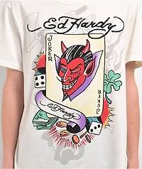 Ed Hardy Joker Ivory T-Shirt