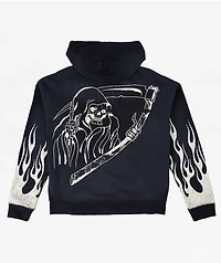 Ed Hardy Lord Sunfade Navy Zip Hoodie