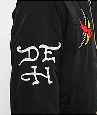Ed Hardy Love Kills Slowly Black Bomber Jacket