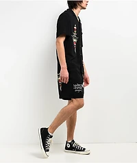 Ed Hardy Love Kills Slowly Black Walk Shorts