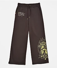 Ed Hardy Love Kills Slowly Espresso Brown Sweatpants