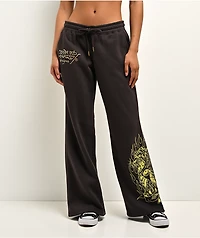 Ed Hardy Love Kills Slowly Espresso Brown Sweatpants