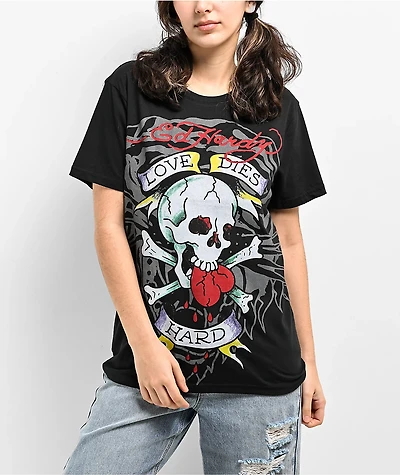 Ed Hardy Love Skull Black T-Shirt