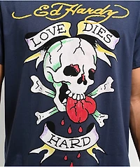 Ed Hardy Love Skull Eggplant T-Shirt