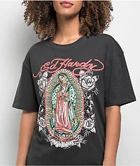Ed Hardy Mary Charcoal T-Shirt