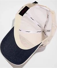 Ed Hardy Mary Rhinestone Ivory Trucker Hat