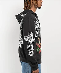 Ed Hardy Mother Mary Black Zip Hoodie