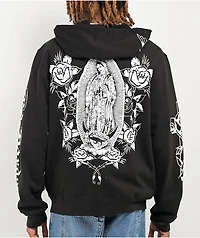 Ed Hardy Mother Mary Black Zip Hoodie