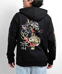 Ed Hardy Panther Black Zip Hoodie