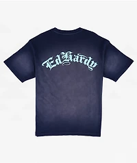 Ed Hardy Panther Crown Sunfade Navy T-Shirt