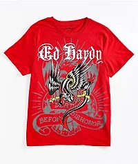 Ed Hardy Panther Dragon Red T-Shirt