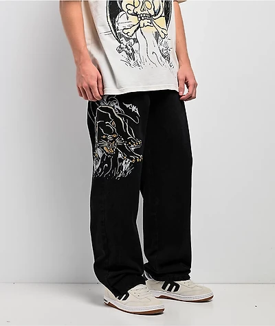 Ed Hardy Panther Reaper Black Jeans
