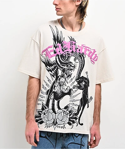 Ed Hardy Panthers Ivory T-Shirt