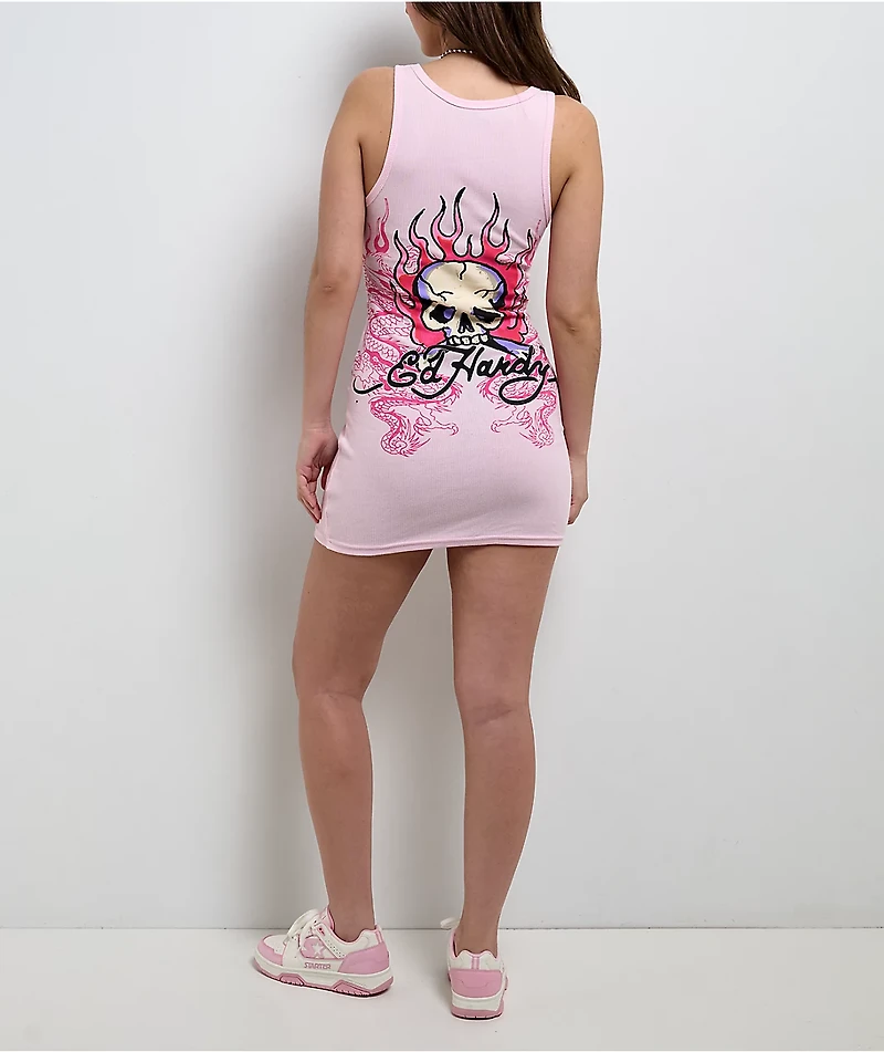 Ed Hardy Pink Leopard Ballerina Dress
