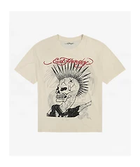 Ed Hardy Punk Mohawk Ivory Boxy T-Shirt