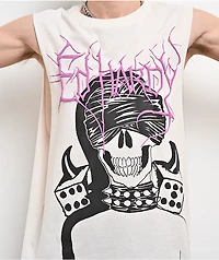Ed Hardy Punk Skeleton Ivory Tank Top
