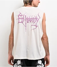 Ed Hardy Punk Skeleton Ivory Tank Top
