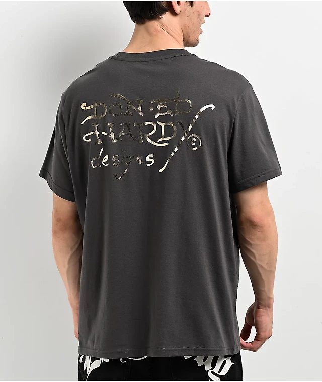 Ed Hardy Reaper Charcoal T-Shirt at Hamilton Place in Chattanooga, TN