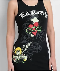 Ed Hardy Sacred Heart Black Dress