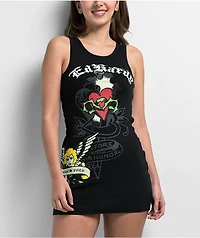 Ed Hardy Sacred Heart Black Dress
