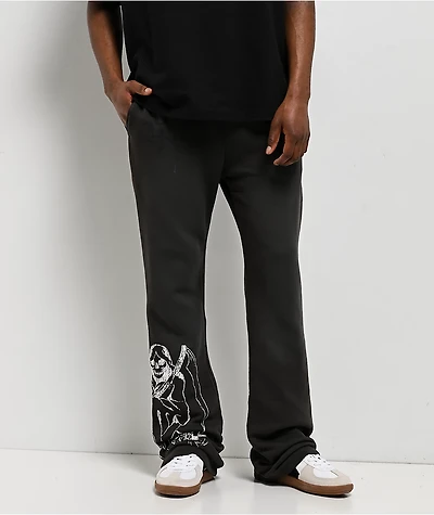 Ed Hardy Skeletons Sunfade Grey Sweatpants