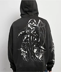 Ed Hardy Skeletons Sunfade Grey Zip Hoodie
