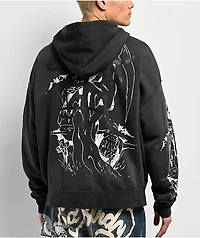 Ed Hardy Skeletons Sunfade Grey Zip Hoodie