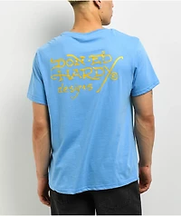 Ed Hardy Skull Panther Powder Blue T-Shirt