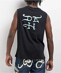 Ed Hardy Skull Top Hat Black Tank Top
