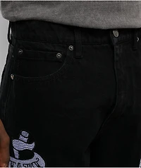 Ed Hardy Skulls Black Baggy Denim Jeans