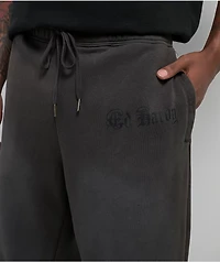 Ed Hardy Skulls Grey Wash Baggy Sweatpants