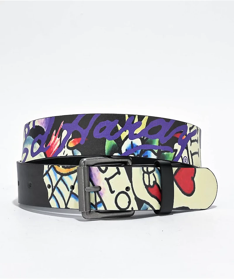 Ed Hardy Skulls Love Black Belt