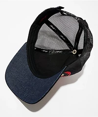Ed Hardy Skulls Rhinestone Black Trucker Hat