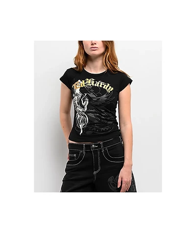 Ed Hardy Snake Dagger Black T-Shirt