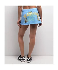 Ed Hardy Swallows Blue Sweat Skirt