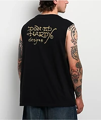 Ed Hardy Tiger Black Cutoff Tank Top