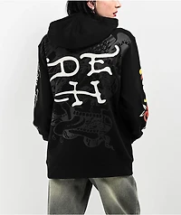 Ed Hardy Tiger Dagger Black Hoodie