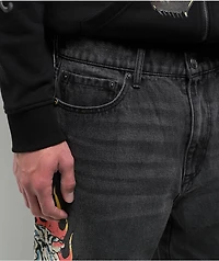 Ed Hardy Tiger Flame Black Wash Jeans