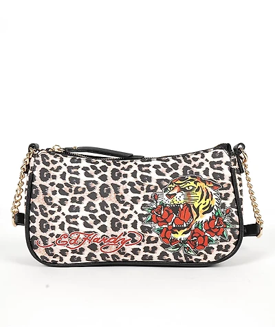 Ed Hardy Wild Side Leopard Handbag