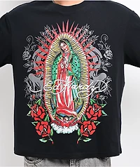 Ed Hardy x $AD BOYZ by Junior H Mary Rhinestone Black T-Shirt