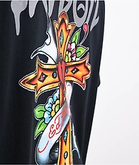 Ed Hardy x $AD BOYZ by Junior H Mary Rhinestone Black T-Shirt