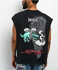 Ed Hardy x $AD BOYZ by Junior H Nuble Black Tank Top