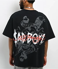 Ed Hardy x $AD BOYZ by Junior H Skulls Black T-Shirt