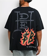 Ed Hardy x $AD BOYZ by Junior H Western Rhinestone Black T-Shirt