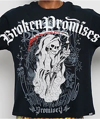 Ed Hardy x Broken Promises Death's Shadow Black T-Shirt