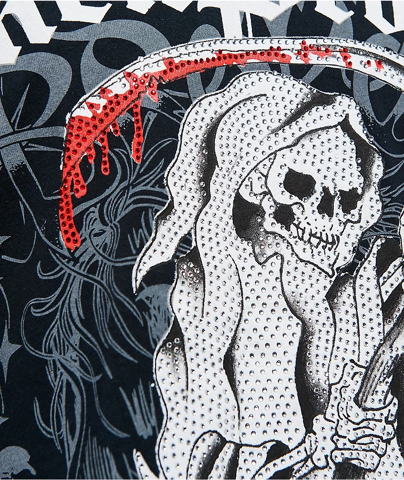 Ed Hardy x Broken Promises Death's Shadow Black T-Shirt